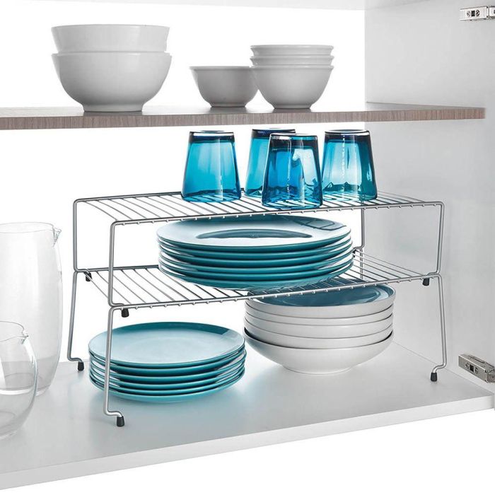 Metaltex Set 2 Estantes Apilables Sky 48 x 33 x 24 cm