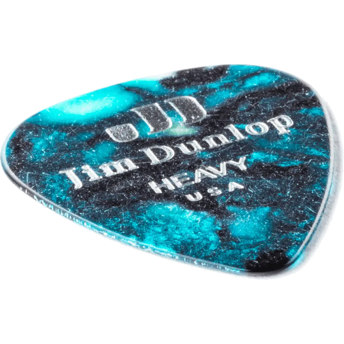 Dunlop Pack 72 Púas Genuine Celluloid Classic Turquesa - Heavy 1