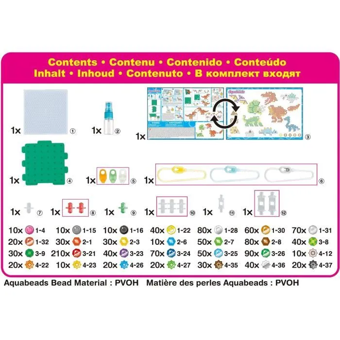Aquabeads AQU5054131319949 La tierra de los dinosaurios - Perlas que se adhieren con agua 2 Aquabeads AQU5054131319949 La tierra de los dinosaurios - Perlas que se adhieren con agua 2