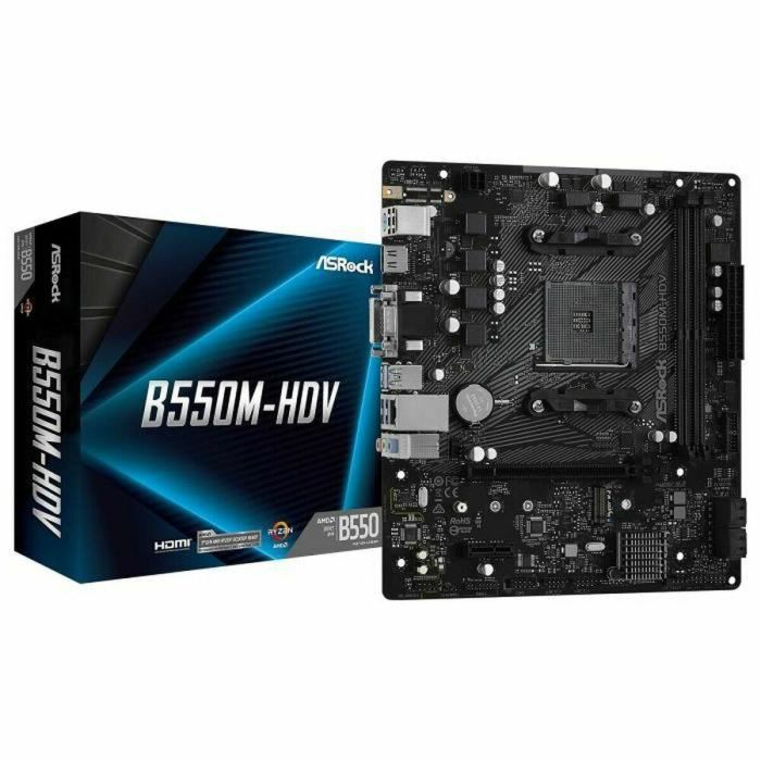 Placa Base ASRock B550M-HDV AMD AM4 AMD B550 4