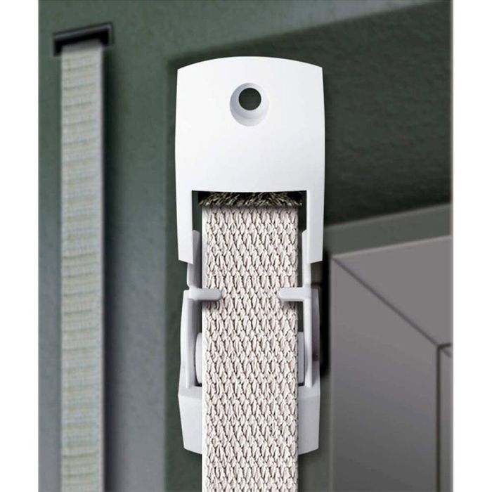 Schellenberg 15651 Guía Cinta Duo Maxi Rodillos y Burlete para Persianas, Blanco, Ancho 23mm 3