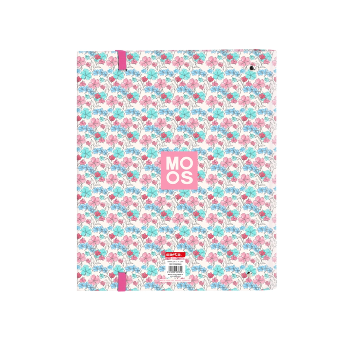 Carpeta de anillas Moos Flores Multicolor 27 x 32 x 3.5 cm 1