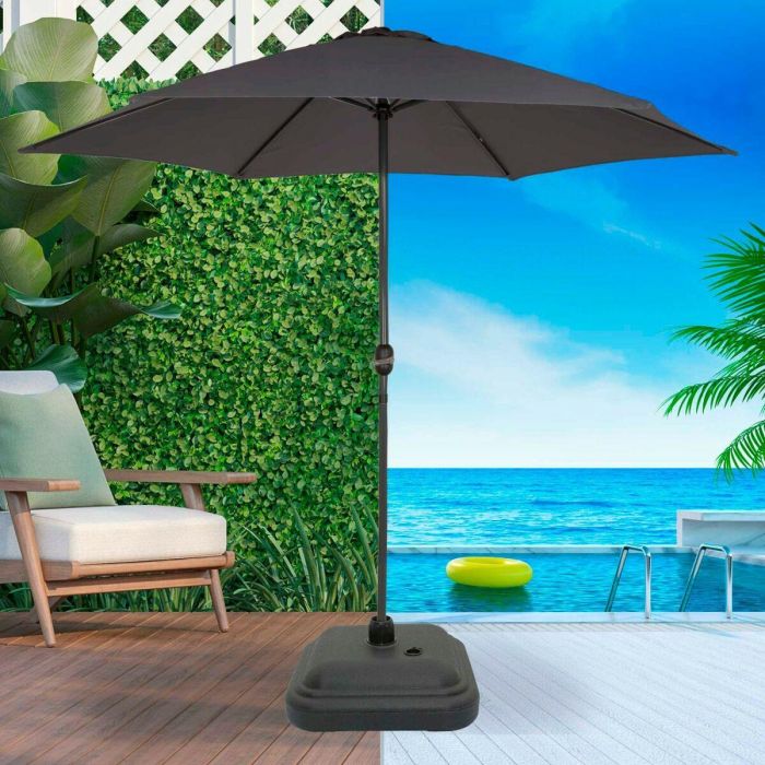 Base para Sombrilla Aktive Negro Plástico 35 x 13 x 35 cm 1 Base para Sombrilla Aktive Negro Plástico 35 x 13 x 35 cm 1