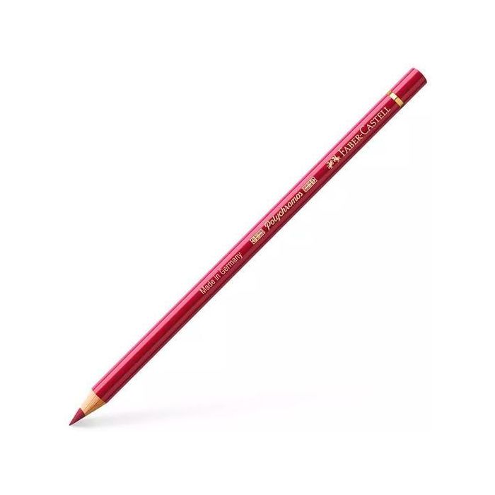 Faber Castell Lápices Polychromos Artista Unicolor Rojo Intenso (6 Unidades) Alta Resistencia a la Luz, Mina 3.8mm, Permanente (6 Unidades)