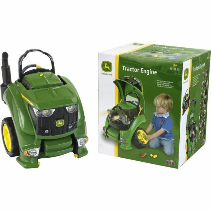 Klein Bloque Motor Tractor John Deere Juguete Interactivo con Diversas Funciones de Juego y Accesorios para Niños +3 Años 2