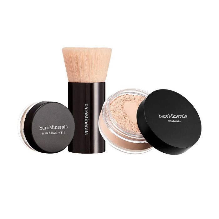 Bare Minerals Base de Maquillaje Polvos Sueltos ORIGINAL SPF 15 #Fairly Medium Set 3u 1