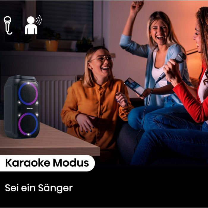 Hisense Party Rocket 160 Altavoz para Fiestas 160W Negro Inalámbrico y Alámbrico Bluetooth USB IPX4 con Batería 12h 2 Hisense Party Rocket 160 Altavoz para Fiestas 160W Negro Inalámbrico y Alámbrico Bluetooth USB IPX4 con Batería 12h 2