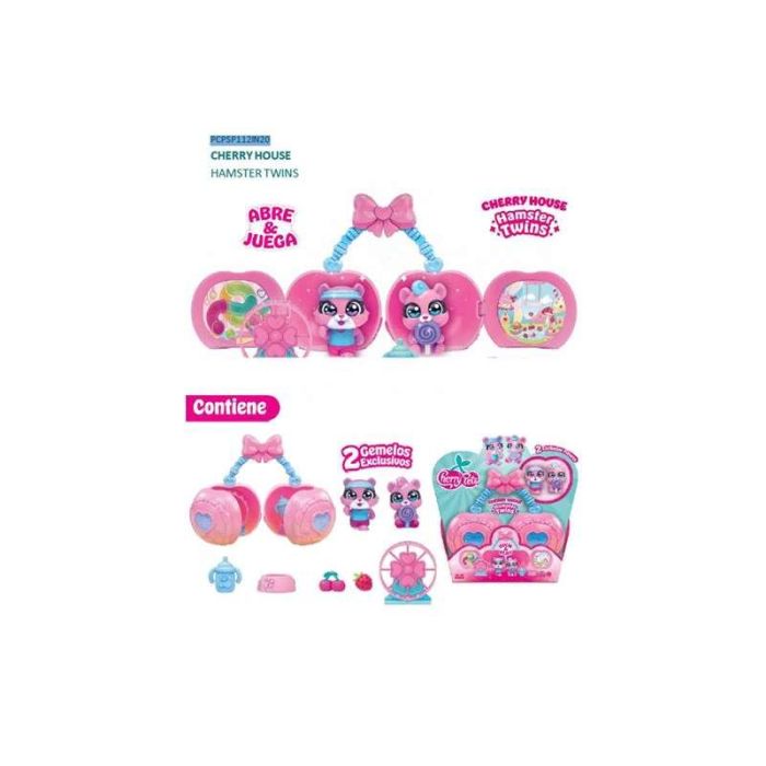 Magic Box Cherry Pets Cherry Houses Hamster Twins Incluye 2 Gemelos Exclusivos 18,9x20,5x6,7 cm Magic Box Cherry Pets Cherry Houses Hamster Twins Incluye 2 Gemelos Exclusivos 18,9x20,5x6,7 cm