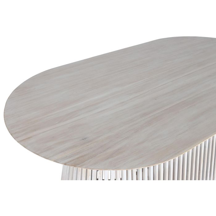 Mesa de Comedor Home ESPRIT Blanco madera de mindi 180 x 100 x 75 cm 2