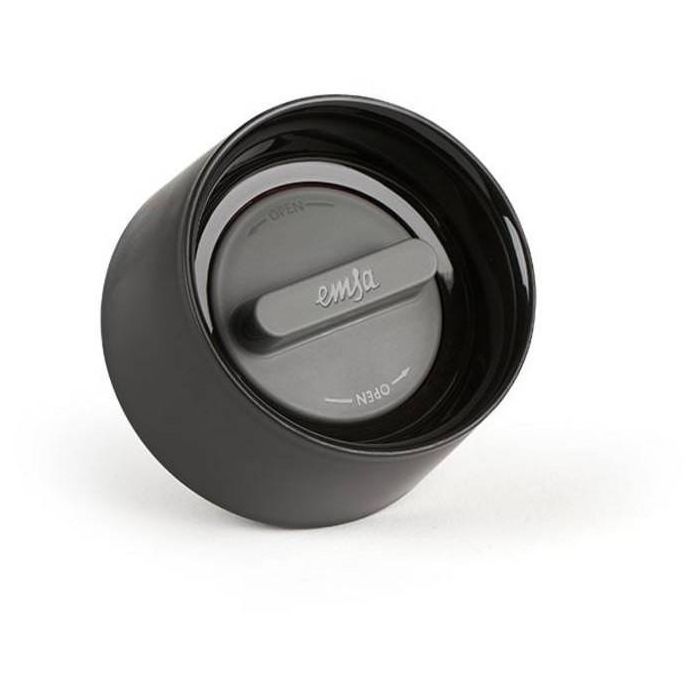 Emsa TRAVEL MUG Compact Thermobecher (schwarz/edelstahl, 0,3 Liter, Drehverschluss) 7 Emsa TRAVEL MUG Compact Thermobecher (schwarz/edelstahl, 0,3 Liter, Drehverschluss) 7