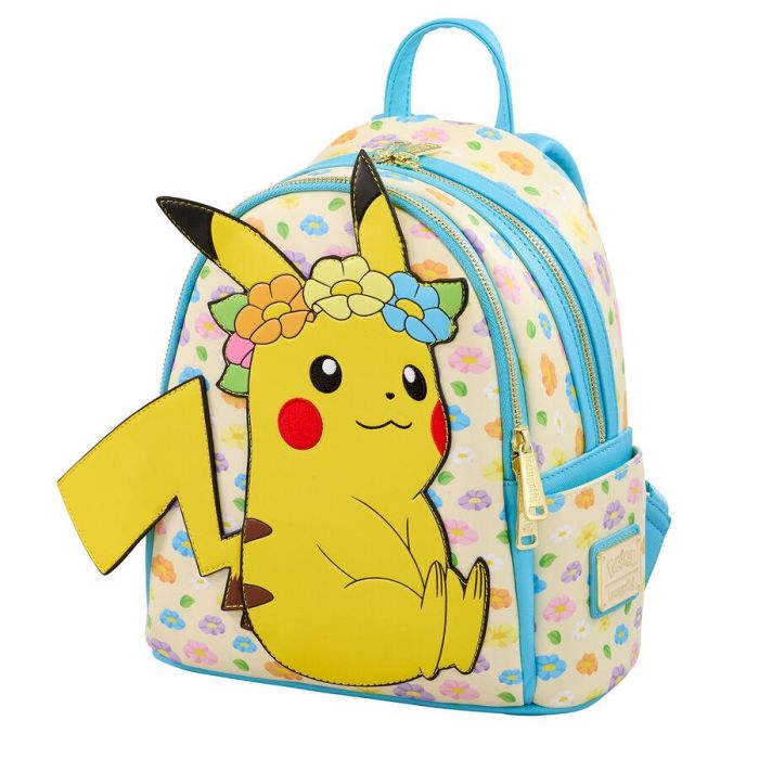 Mochila Floral Pikachu Pokemon Loungefly 1