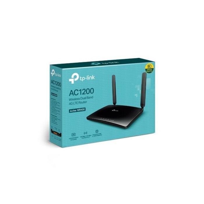 TP-LINK ARCHER MR400 Router inalámbrico Doble banda 2.4 GHz / 5 GHz, 3G/4G, Ethernet rápido, Negro 3 TP-LINK ARCHER MR400 Router inalámbrico Doble banda 2.4 GHz / 5 GHz, 3G/4G, Ethernet rápido, Negro 3