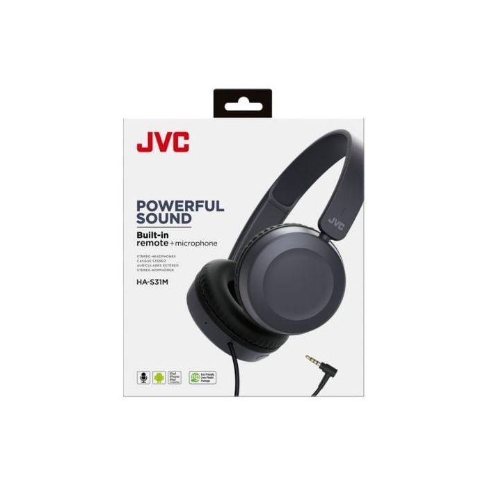 Auriculares JVC HA-S31M/ con Micrófono/ Jack 3.5/ Azules 3 Auriculares JVC HA-S31M/ con Micrófono/ Jack 3.5/ Azules 3