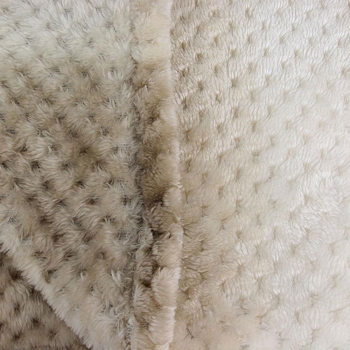 Home Deco Factory Manta Tie Dye Beige XXL 150x200 cm Punto Nido de Abeja Suave para Hogar 3