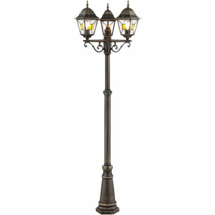Brilliant 4004353349362 Lámpara de Exterior Janel E27 Max 3x60W Negro Dorado, Bombilla No Incluida 0 Brilliant 4004353349362 Lámpara de Exterior Janel E27 Max 3x60W Negro Dorado, Bombilla No Incluida 0