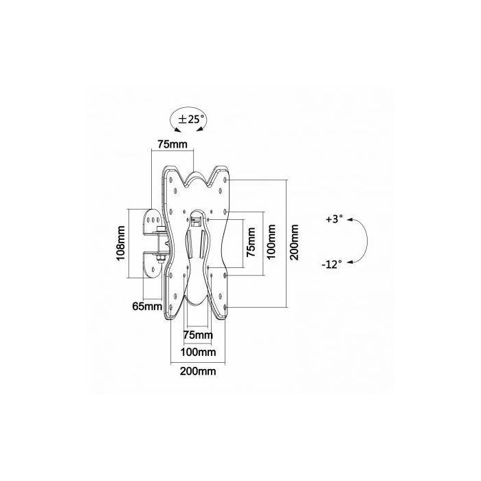 Soporte TV Aisens WT42TS-005 23" 25 kg 4