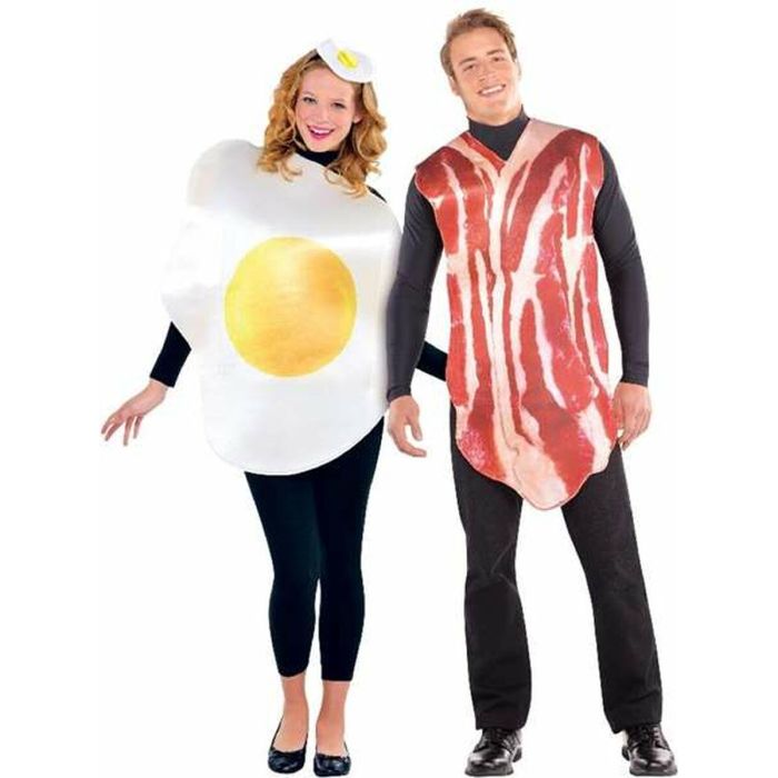 Disfraz para Adultos Huevo Bacon Talla única Disfraz para Adultos Huevo Bacon Talla única