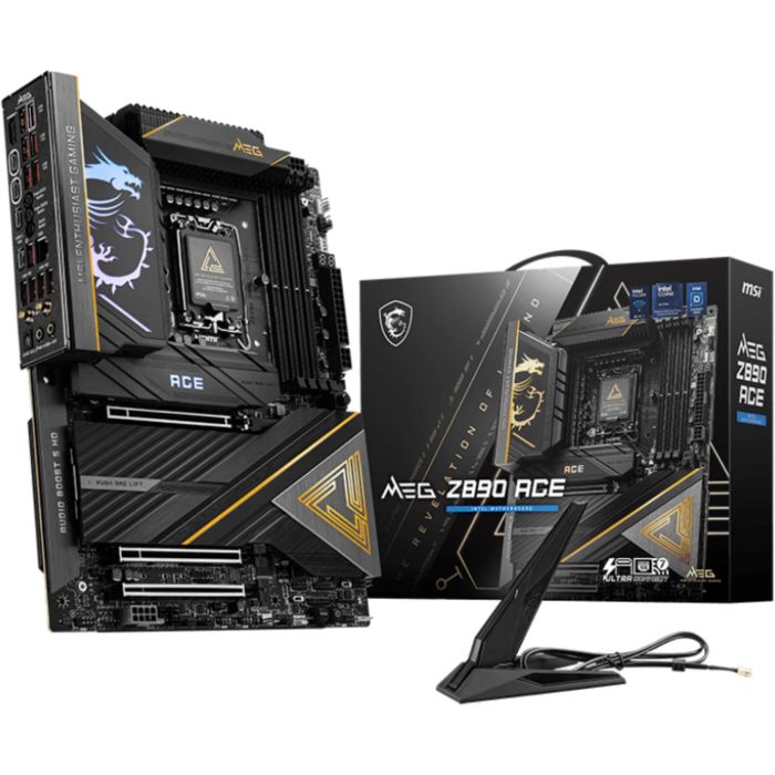 MSI MEG Z890 ACE 911-7E22-001 Placa Base Intel LGA 1851 Z890 4x DDR5 ATX Wi-Fi 7 para Ordenador 0 MSI MEG Z890 ACE 911-7E22-001 Placa Base Intel LGA 1851 Z890 4x DDR5 ATX Wi-Fi 7 para Ordenador 0
