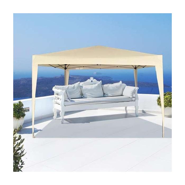 Cenador Aktive 300 x 240 x 300 cm Acero Crema Plástico 5