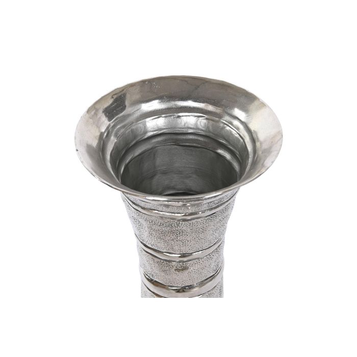 DKD Home Decor Jarrón Moderno Dorado Plateado 24 x 67 x 24 cm (2 Unidades) 1