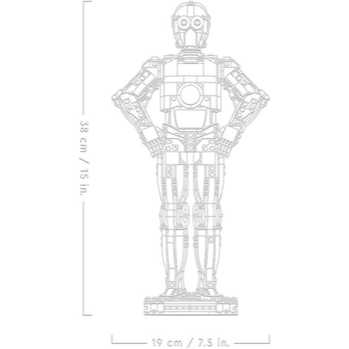 Lego Star Wars 75398 C-3PO Minifigura de Droide para Construir Kit de Modelo para Adultos 4