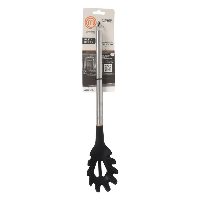 Cuchara para pasta de acero inoxidable y silicona Masterchef (24 Unidades) 1 Cuchara para pasta de acero inoxidable y silicona Masterchef (24 Unidades) 1