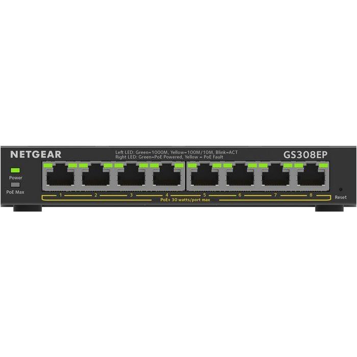 NETGEAR GS308EP Switch Gigabit Ethernet PoE+ Gestionado de 8 Puertos L2/L3