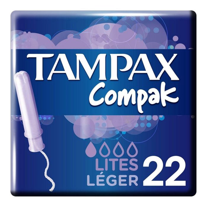Tampax Compak Tampon Lites para Flujo Ligero, Compresas para Mujer, 24 Unidades 0 Tampax Compak Tampon Lites para Flujo Ligero, Compresas para Mujer, 24 Unidades 0