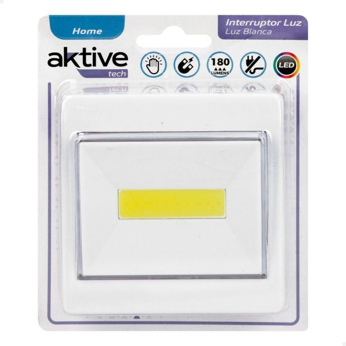 Interruptor Aktive Blanco 8,5 x 8,5 x 3 cm (24 Unidades) 1 Interruptor Aktive Blanco 8,5 x 8,5 x 3 cm (24 Unidades) 1