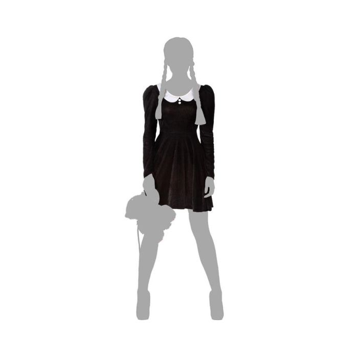 Disfraz Mujer Hija Fantasma Talla XS-S Halloween Negro Polyester Vestido