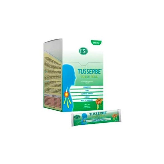 TREPATDIET-ESI Tusserbe Pocket Drink para Tos Seca y Productiva con Própolis y Miel de Manuka - 16 Sobres