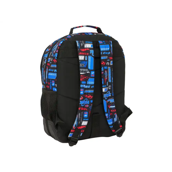 Safta Mochila Doble Hot Wheels Adaptable a Carro 420x320x150 mm 1