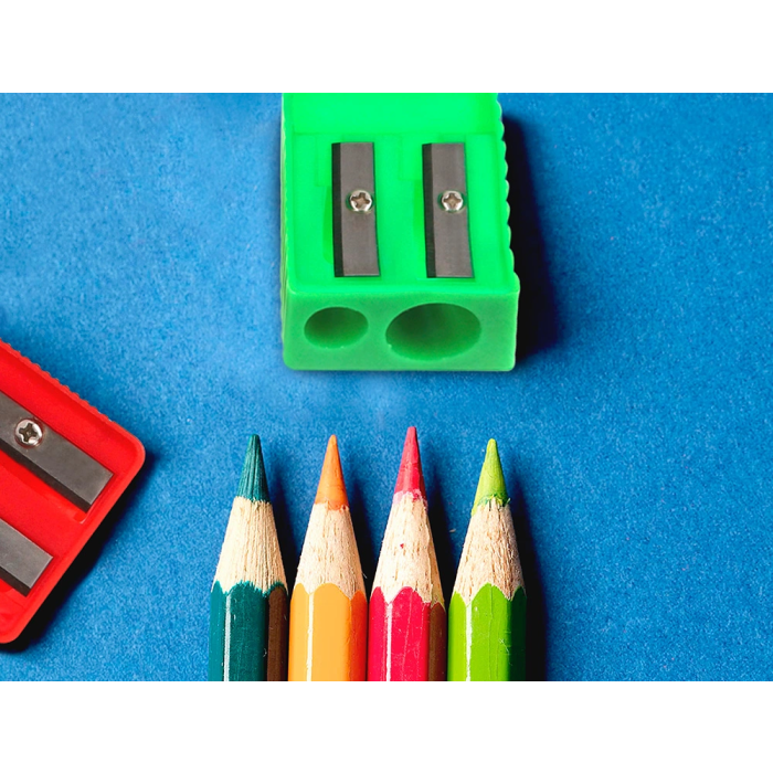 Liderpapel Sacapuntas Plástico 2 Usos Colores Surtidos 7