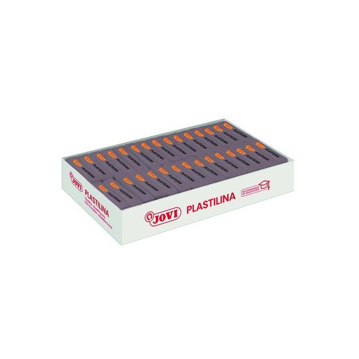 Plastilina Jovi 70 Pastilla 50 Gr. Gris Caja De 30