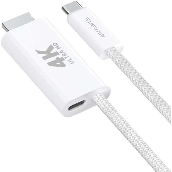4smarts USB-C auf HDMI Kabel PD 2m. wei 1 4smarts USB-C auf HDMI Kabel PD 2m. wei 1