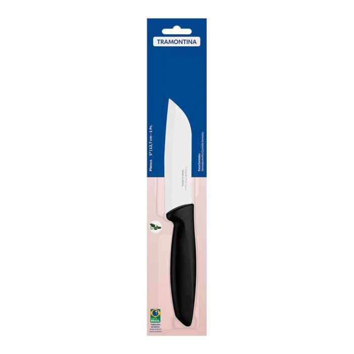 Tramontina Plenus Cuchillo Santoku Negro Acero Inoxidable 12,7 cm 1