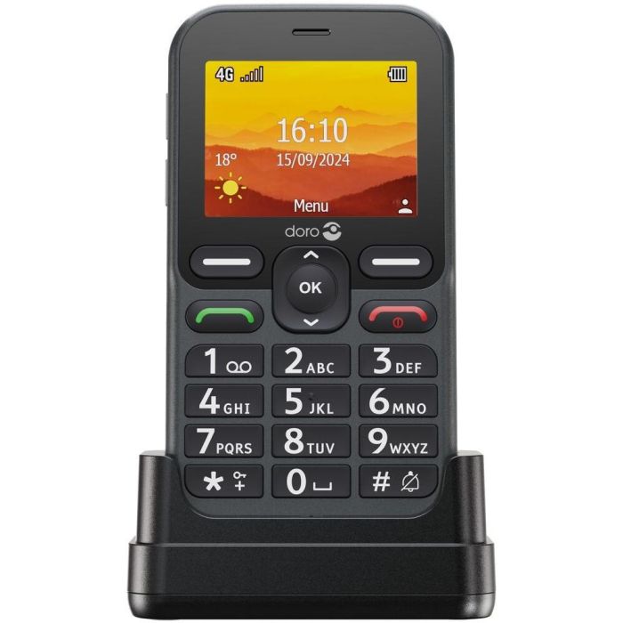 Doro Leva L10 graphite Teléfono Móvil 4G, Pantalla 2.4", Cámara 2MP, SIM Única, Batería 1150 mAh, Negro 3