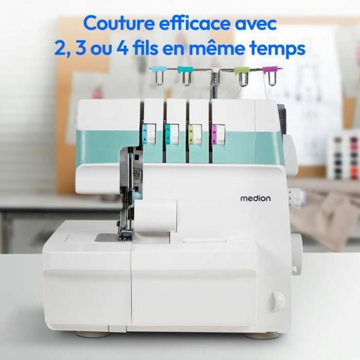 Medion SO 90 Remalladora 91W Tipo de aguja: 11, 14, 16 1200 rpm LED Turquesa 2 Medion SO 90 Remalladora 91W Tipo de aguja: 11, 14, 16 1200 rpm LED Turquesa 2