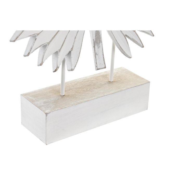 DKD Home Decor Decoración Tropical Hoja Blanco MDF Metal 7 x 46 x 36 cm 2 DKD Home Decor Decoración Tropical Hoja Blanco MDF Metal 7 x 46 x 36 cm 2