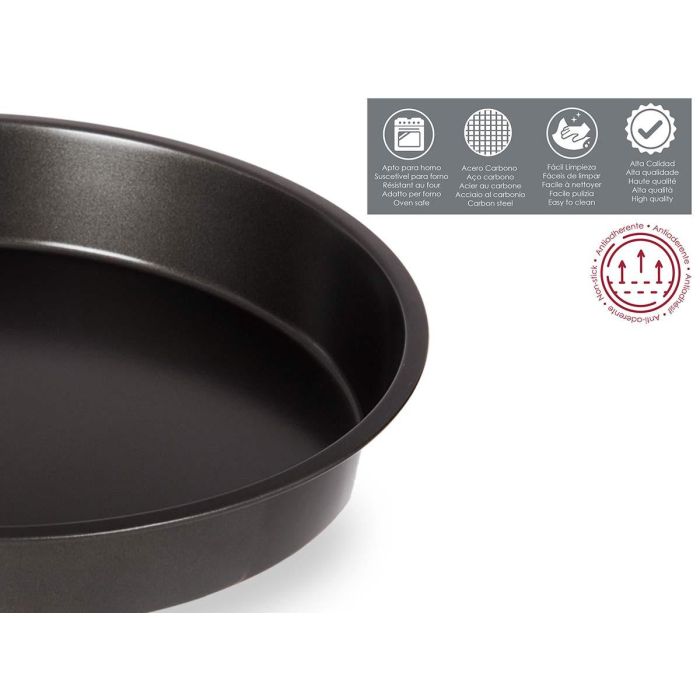Molde Redondo Metal Kinvara 28 cm Antiadherente para Horno (24 Unidades) 3