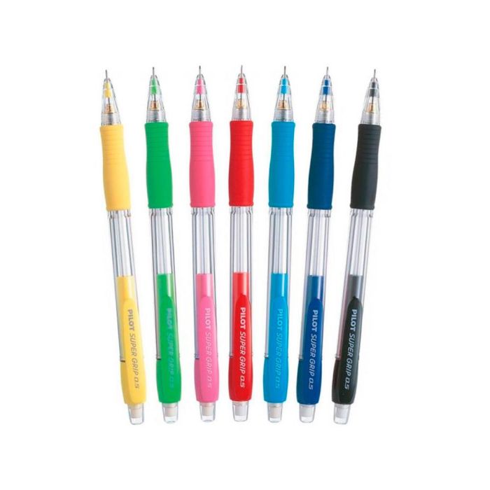 Portaminas Pilot Super Grip Azul 0,5 mm Sujecion De Caucho 12 unidades 3