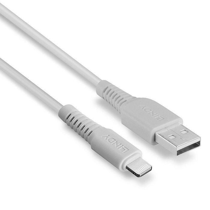 Cable USB LINDY 31326 Blanco 1 m 2