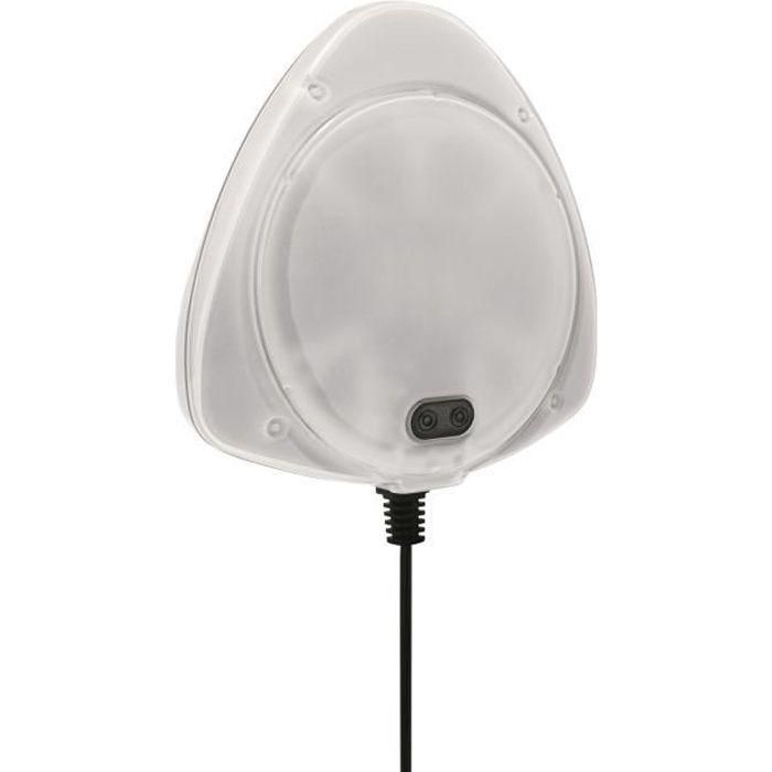 Intex Foco de Piscina LED Magnético, Súper Potente, para Piscinas Elevadas, Iluminación Eficiente 50W, Instalación Externa, Color Gris