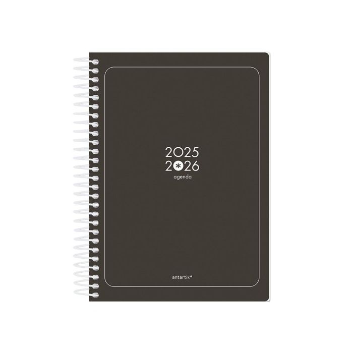 Agenda Escolar Antartik 25-26 Espiral Essentials Negro Dia Pagina A5 Bilingüe Papel Fsc 80 gr 1 Agenda Escolar Antartik 25-26 Espiral Essentials Negro Dia Pagina A5 Bilingüe Papel Fsc 80 gr 1