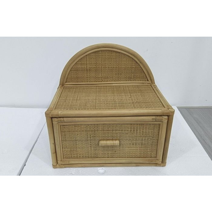 Mesita De Noche Tropical DKD Home Decor Marron Claro 30 x 45 x 47 cm (2 Unidades) 1 Mesita De Noche Tropical DKD Home Decor Marron Claro 30 x 45 x 47 cm (2 Unidades) 1
