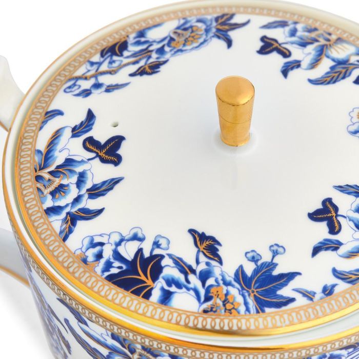 Wedgwood Tetera 1 L Hibiscus con Franjas de Oro de 22 Quilates Apta para Lavavajillas 3 Wedgwood Tetera 1 L Hibiscus con Franjas de Oro de 22 Quilates Apta para Lavavajillas 3