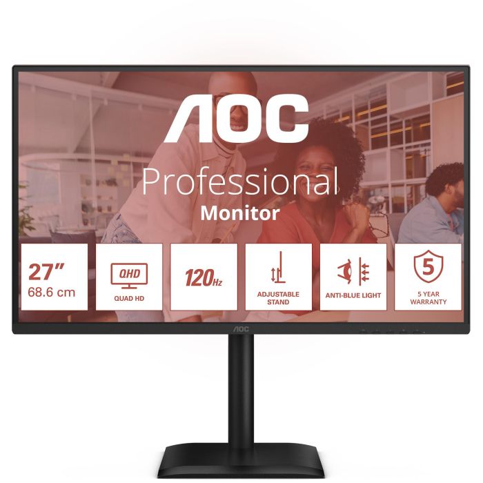 AOC 68,6cm (27") Q27E4CV 16:09 HDMI+DP+USB-C Lift black 0 AOC 68,6cm (27") Q27E4CV 16:09 HDMI+DP+USB-C Lift black 0