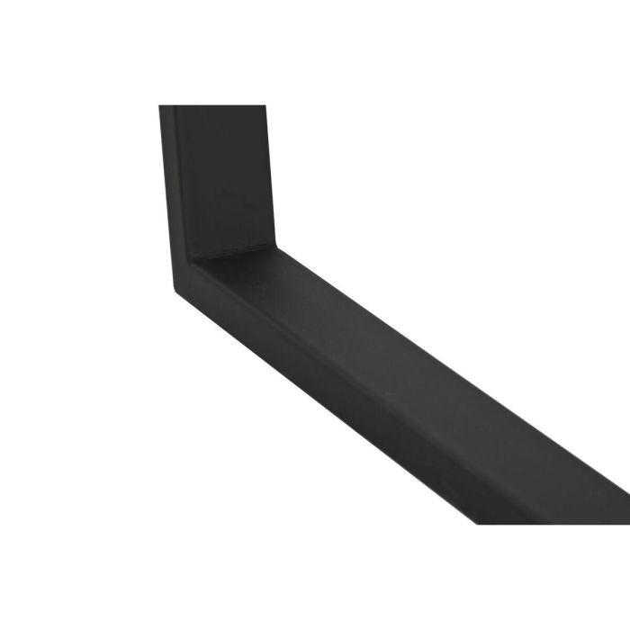 DKD Home Decor Mesa Comedor Urban de Metal y Cerámica Negra y Blanca Desmontable 80 x 75 x 150 cm 2