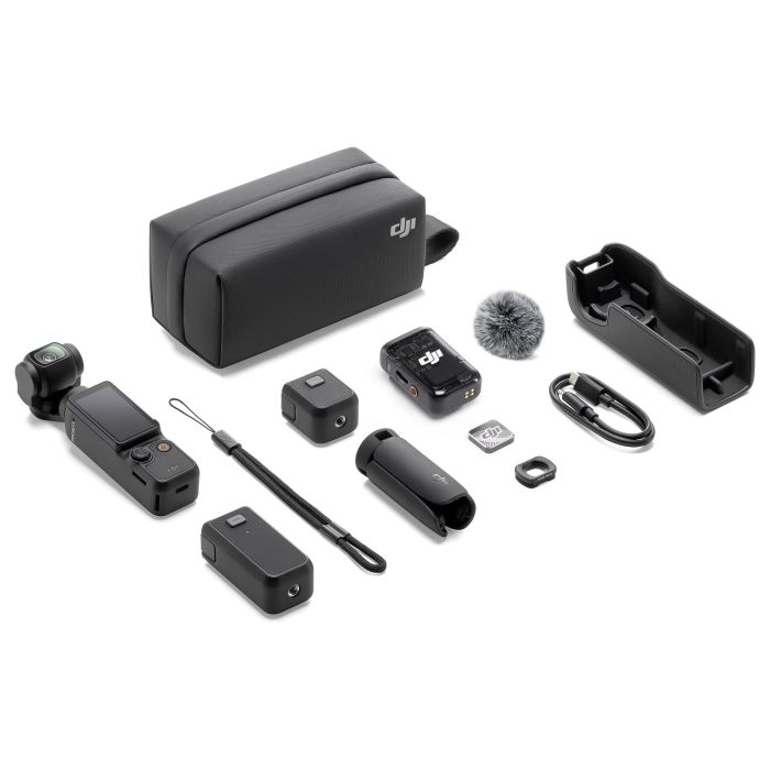 DJI Osmo Pocket 3 Creator Combo, Cámara Compacta de Estabilización 4K 9