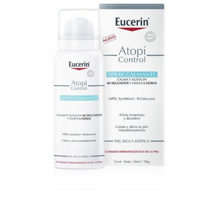 Eucerin ATOPICONTROL Spray Calmante Facial Hidratante Rápido Alivio Piel Atópica Seca Sensible 50 ml Sin Parabenos Fragancia Eucerin ATOPICONTROL Spray Calmante Facial Hidratante Rápido Alivio Piel Atópica Seca Sensible 50 ml Sin Parabenos Fragancia